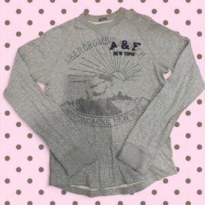 Abercrombie & Fitch Gray Long Sleeve Shirt